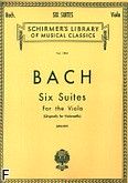 Okadka: Bach Johann Sebastian, 6 suit wiolonczelowych, transkrypcja na altwk