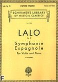 Okadka: Lalo douard Victor Antoine, Symphonie Espagnole, Op. 21