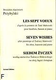 Okładka: Przybylski Bronisław Kazimierz, Siedem życzeń na obój, fagot i fortepian (partytura + głosy)