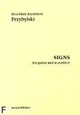 Okadka: Przybylski Bronisaw Kazimierz, Signs for guitar and accordion