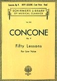Okadka: Concone Joseph, Concone - Fifty Lessons for Low Voice