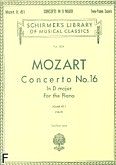 Okadka: Mozart Wolfgang Amadeusz, Mozart Concerto No.16 In D major For the Piano
