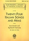 Okładka: , 24 włoskie pieśni i arie na głos niski i średni