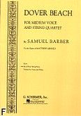 Okadka: Barber Samuel, Dover Beach for Medium Voice and String Quartet (only string parts)