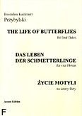 Okadka: Przybylski Bronisaw Kazimierz, ycie motyli na 4 flety (partytura + gosy)