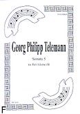 Okadka: Telemann Georg Philipp, Sonata 5 na flet i klarnet B