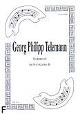 Okadka: Telemann Georg Philipp, Sonata 6 na flet i klarnet B