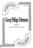 Okadka: Telemann Georg Philipp, Sonata 1 na duet saksofonw altowych