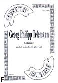Okadka: Telemann Georg Philipp, Sonata 5 na duet A.Sax-A.Sax