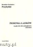 Okadka: Przybylski Bronisaw Kazimierz, Piosenka azikw na gos lub chr jednogosowy i akordeon