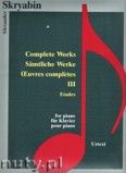 Okadka: Skriabin Aleksander, Complete Works 3 - Etudes - piano