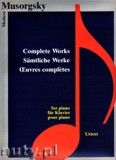Okadka: Musorgski Modest, Complete Works for piano