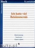 Okładka: Bach Johann Sebastian, Ich hatte viel Bekummernis, BWV 21 - Klavierauszug