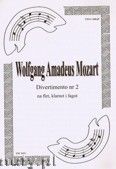 Okładka: Mozart Wolfgang Amadeusz, Divertimento Fl Cl Fg (partytura + głosy, ar. B.Baran