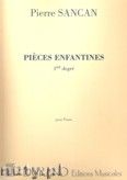 Okładka: Sancan Pierre, Pieces Enfantines Vol. 1