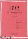 Okadka: Kunz Konrad M., 200 Piccoli Canoni A Due Parti, Op. 14
