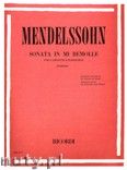Okadka: Mendelssohn-Bartholdy Feliks, Sonata in mi bemole