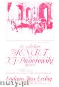Okadka: Paderewski Ignacy Jan, Menuet, Op 14 No. 1