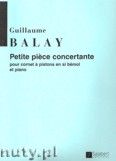 Okadka: Balay Guillaume, Petite pice concertante