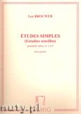 Okadka: Brouwer Leo, Etudes simples - premiere srie, no 1 a 5