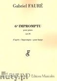 Okadka: Faur Gabriel, Impromptu No. 6, Op. 86, pour piano