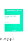 Okadka: Kabalevsky Dmitri, Easy Variations, Op. 51