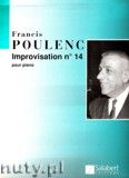 Okadka: Poulenc Francis, Improvisation No. 14