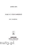 Okadka: Bon Andr, Etude Pour Emergence No. 3