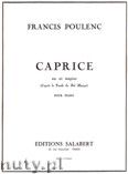 Okadka: Poulenc Francis, Caprice