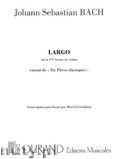 Okadka: Bach Johann Sebastian, Largo (From Sonata No. 5 For Violin) (Harp)