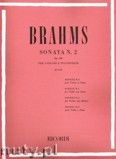 Okładka: Brahms Johannes, Sonata No. 2, Op. 100 per Violino e Pianoforte