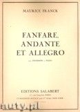 Okadka: Franck Maurice, Fanfare Andante Et Allegro