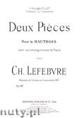Okadka: Lefebvre Ch., Deux Pieces Pour le Hautbois, Op. 102