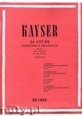 Okładka: Kayser Heinrich Ernst, 36 Studi Elementare e, Progressivi per Violino, Op. 20 Book 3