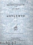 Okadka: Bach Johann Sebastian, Koncert d-moll na fortepian, BWV 1052