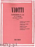 Okadka: Viotti Giovanni Battista, Concerto No. 22