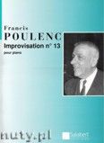 Okadka: Poulenc Francis, Improvisation pour piano No. 13