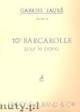 Okładka: Fauré Gabriel, 10e Barcarolle Op. 104 no. 2