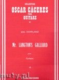 Okładka: Dowland John, Mr. Langton's Galliard