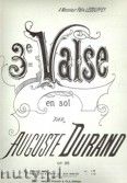 Okadka: Durand Auguste, Valse No 3