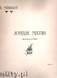 Okładka: Mérigot Ferdinand, Joyeux Matin