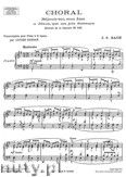 Okadka: Bach Johann Sebastian, Choral, Extrait de la Cantate No. 147