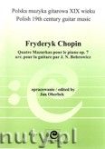 Okadka: Chopin Fryderyk, Cztery mazurki na fortepian, op. 7 w transkrypcji na gitar