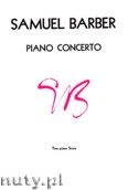 Okadka: Barber Samuel, Piano Concerto, Op. 38 (Two-piano Score)