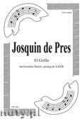 Okadka: Pres Jasquin des, El Grillo - madryga na kwartet fletw prostych