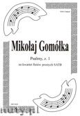 Okadka: Gomka Mikoaj, Psalmy na kwartet fletw prostych (partytura + gosy), z. 1