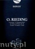 Okadka: Rieding Oskar, Concertino In Hungarian Style For Violine Und Klavier Op. 21 In A Minor