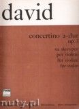 Okadka: David Ferdinand, Concertino A-dur op. 3 na skrzypce