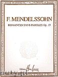 Okadka: Mendelssohn-Bartholdy Feliks, Romances Sans Paroles Op. 19 pour piano