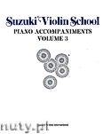 Okadka: Suzuki Shinichi, Suzuki Violin School, Piano Accompaniments, Volume 3